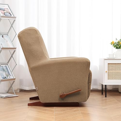 Miniatura 46 de KEKUOU Fundas para sillas reclinables, fundas elásticas para sofá reclinable para niño perezoso, 1 pieza, protector de muebles con parte inferior