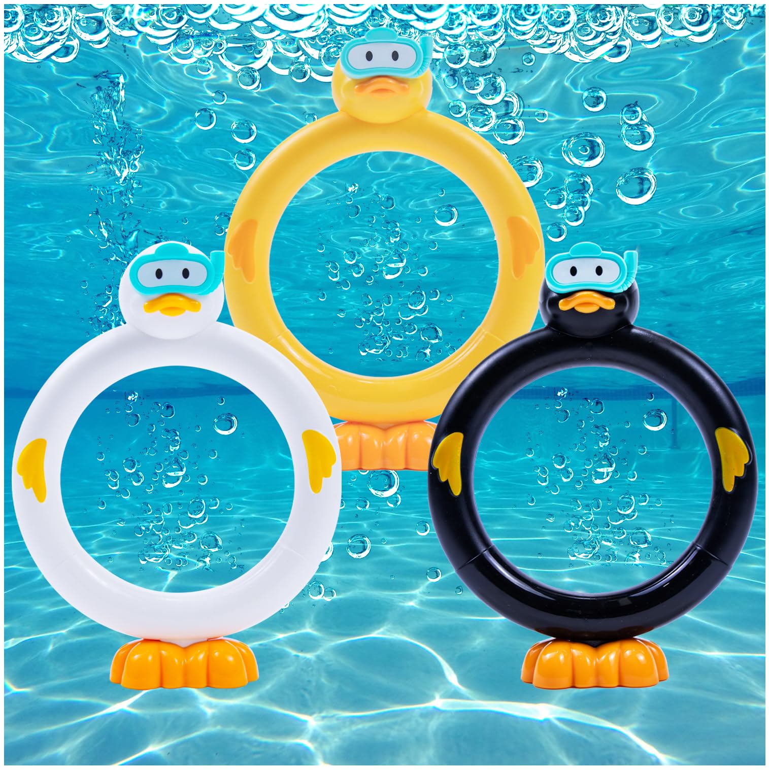 Crazy Music Pool Toys Diving Rings Summer Swimming Duck Pool