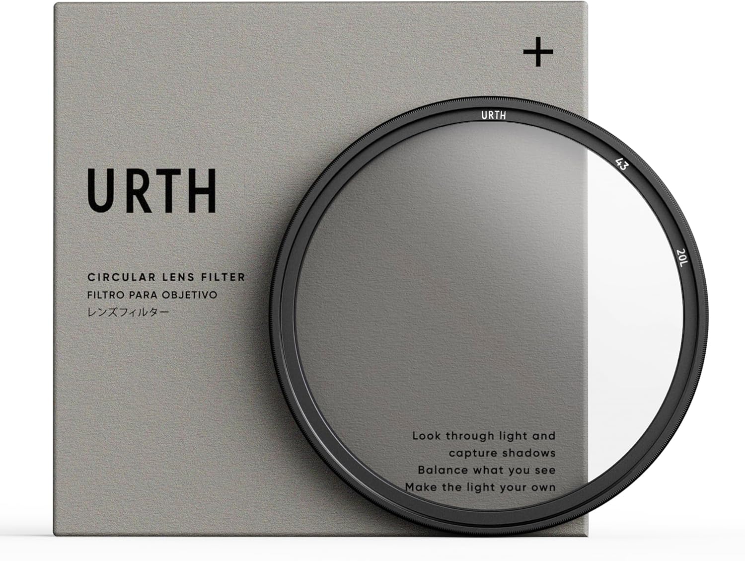 Urth 43mm Ethereal Black Mist ⅛ Diffusion Lens Filter (Plus+) - Cinematic Effect, 20-Layer Nano-Coated Black Mist Light Diffusion Particles