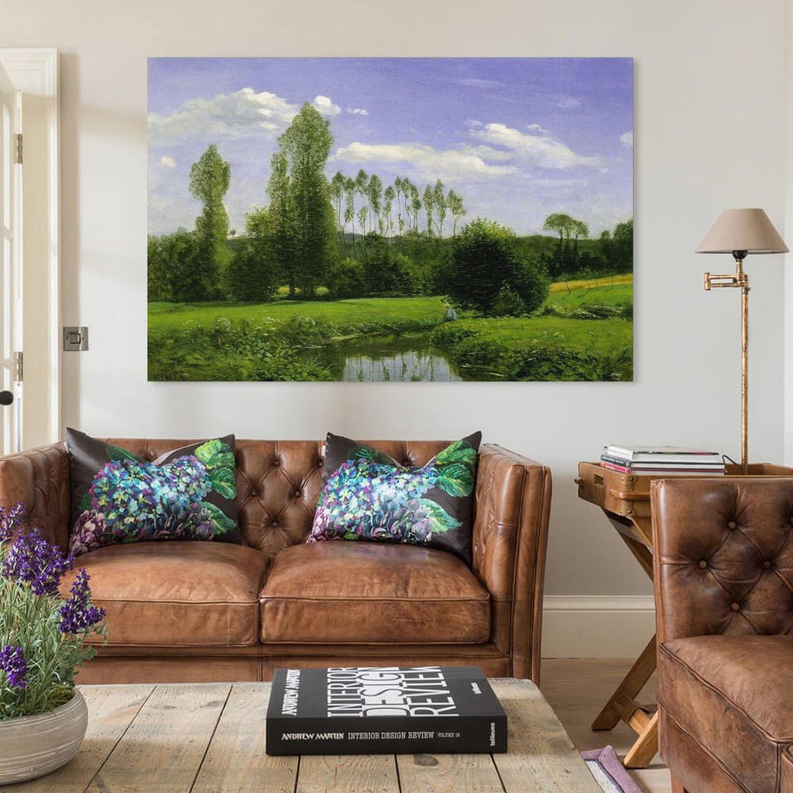 Amazon.co.jp: 画家クロード・モネ ルエルの眺め 印象派油絵ポスター