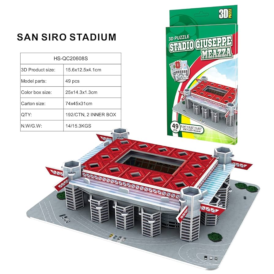 ワールドカップサッカー　ジオラマ Amazon | 3D 組み立て模型 世界のサッカースタジアム