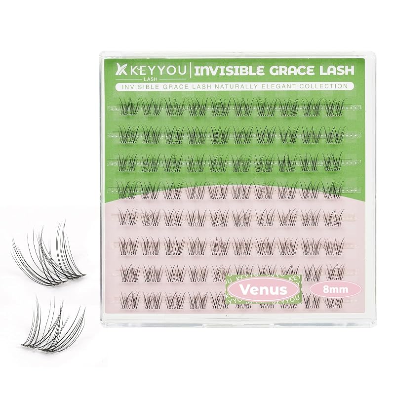 Cílios Postiços em Tufo KEYYOU Venus Fairy C Curvatura 8 mm