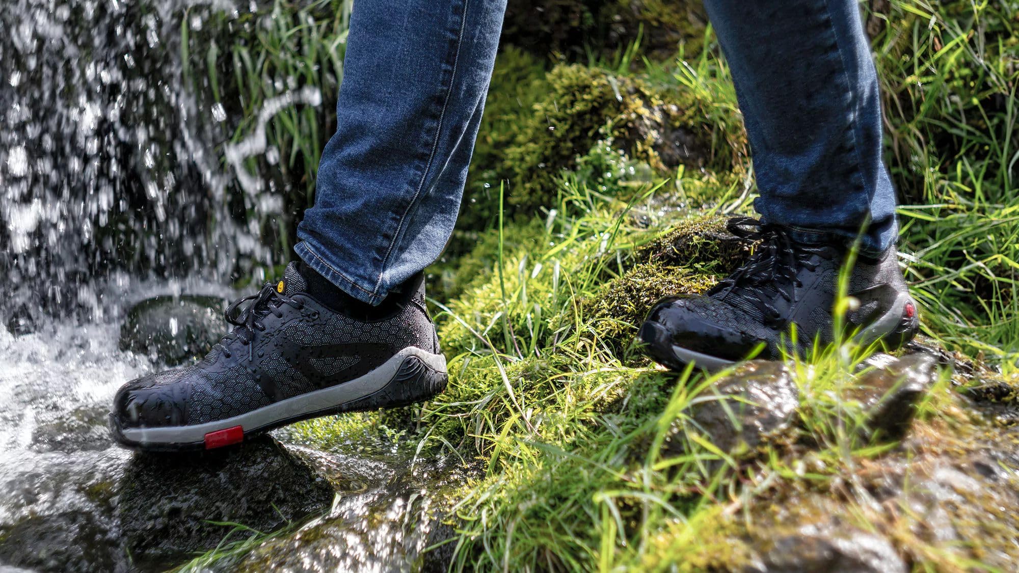 Barfuß Sicherheitshalbschuhe S3S mit Aluminium Schutzkappe, rutschfest wasserabweisend & durchtrittssicher - ESD-Zertifiziert