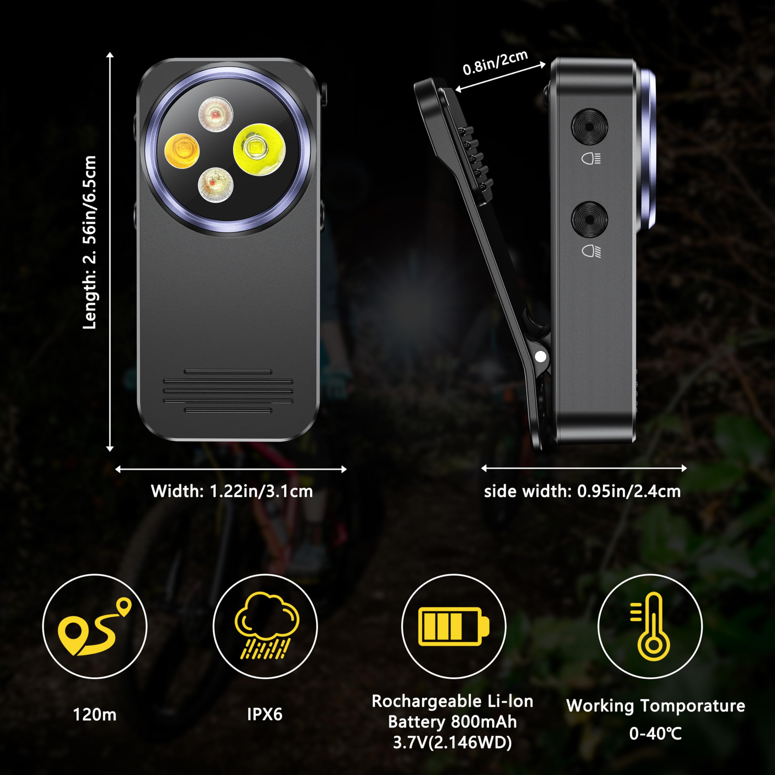 Amazon: Small Flashlight, 1200 High Lumens, USB Rechargeable Compact LED Flashlight With Clip