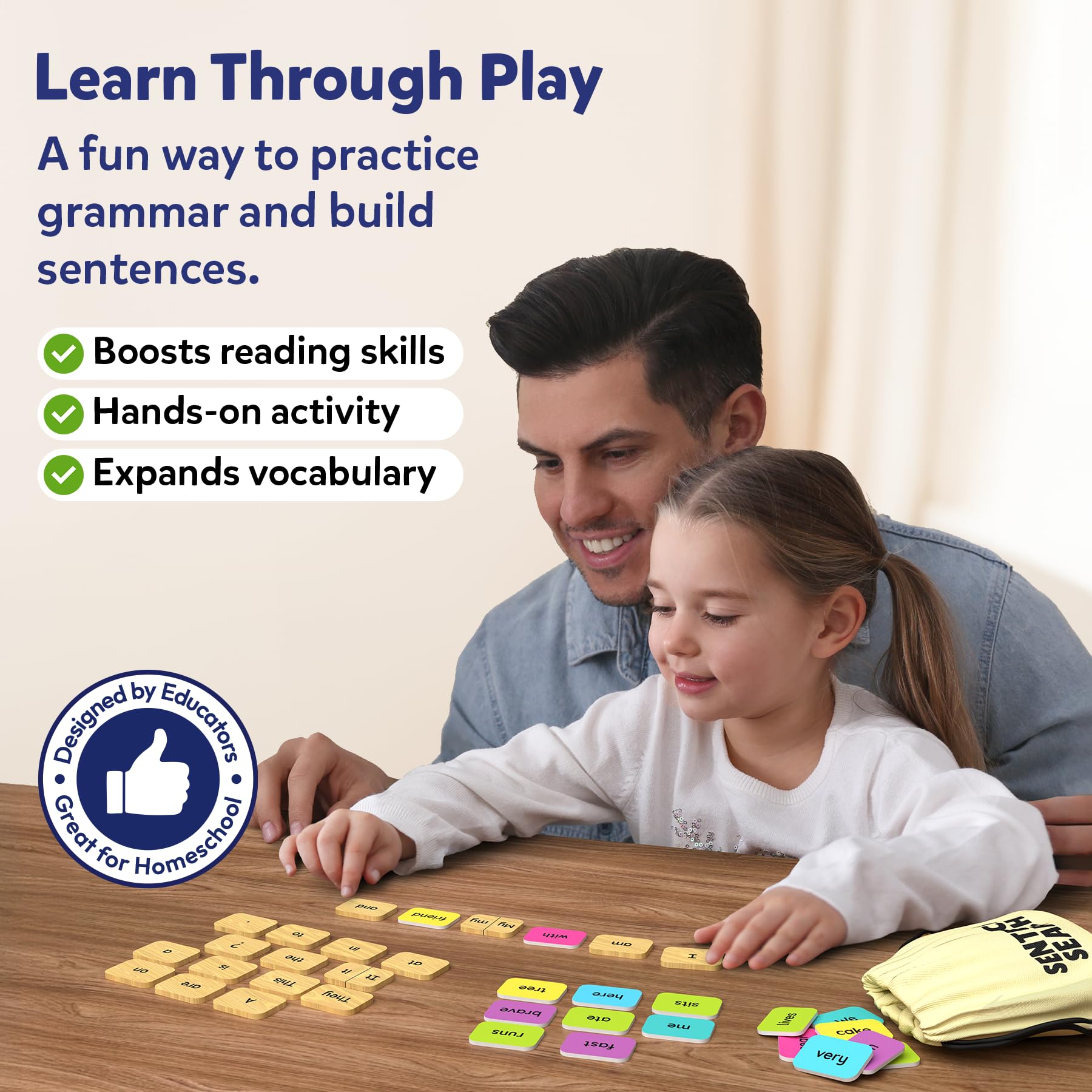 Skillmatics Educational Board Game, Sentence Search, Fun Learning Toys and Games for Kids Sentence Building Activity - Image 4
