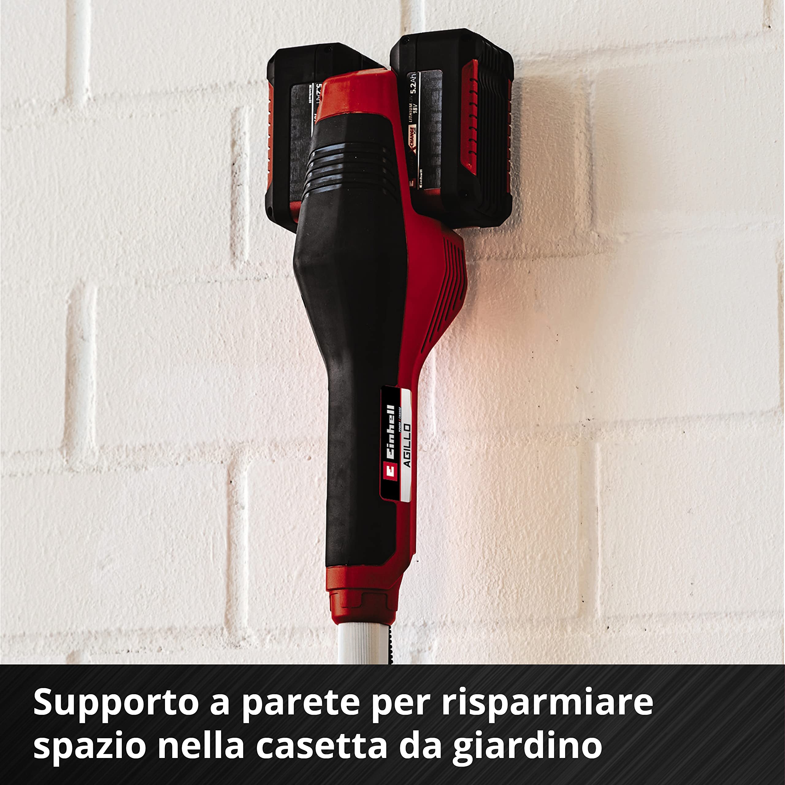 Einhell AGILLO 36/255 BL-Solo Decespugliatore a batteria Power X-Change (36V, motore brushless, Asta 190 cm, lama a 3 denti, diam. taglio 25,5 cm, diam. Taglio 30 cm, senza batteria e caricabatteria)