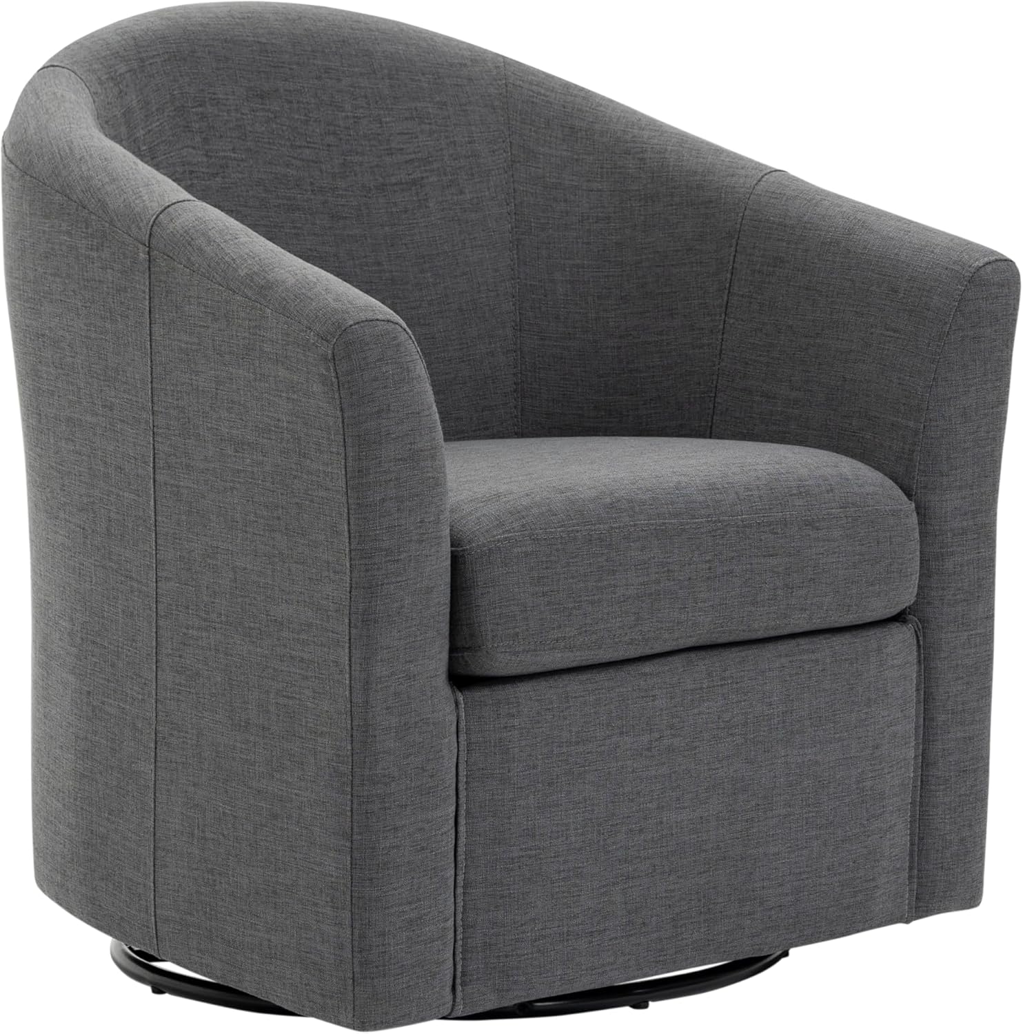 Amazon.com: UIXE 360° Swivel Barrel Accent Chair, Modern Round Arm ...