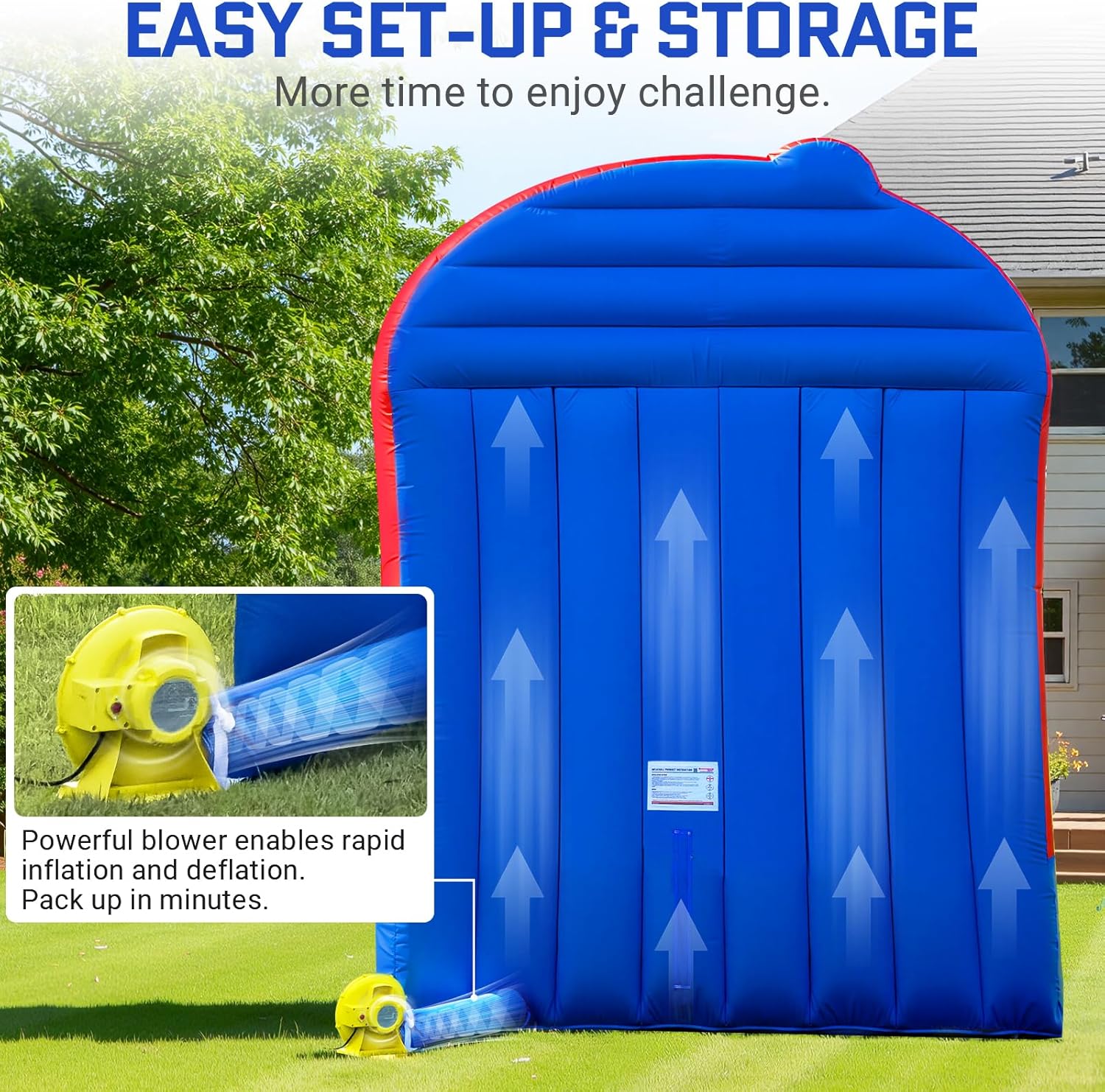 OZIS Inflatable Basketball Hoop Shoot Game, Interactive Inflatable Party Basketball Game with 3 Balls & Blower Easy Set Up Ideal for for Parties, Sports Events, Backyard Play, Commercial Events