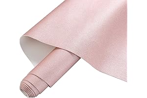 AOUXSEEM 11.8" x 52"(30cm x 132cm) Premium Rose Gold Faux Leather Roll