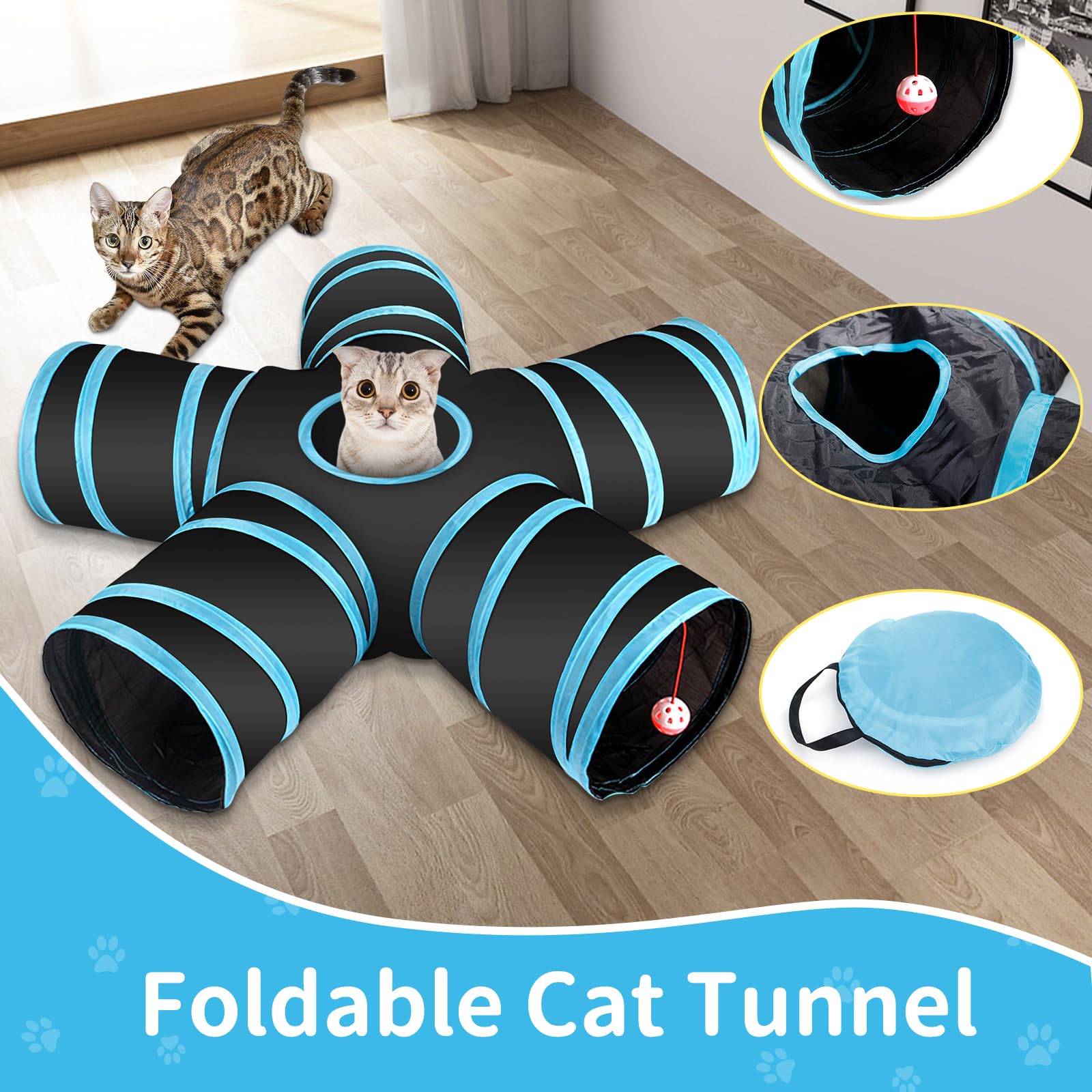 36 PCS Juguetes para Gatos,Set di Juguetes para Gatos,Juguetes para Paquete de Variedad para Gatitos,Palo de Gato Divertido,Ratones,Tumbler,Peces,Campanas etc