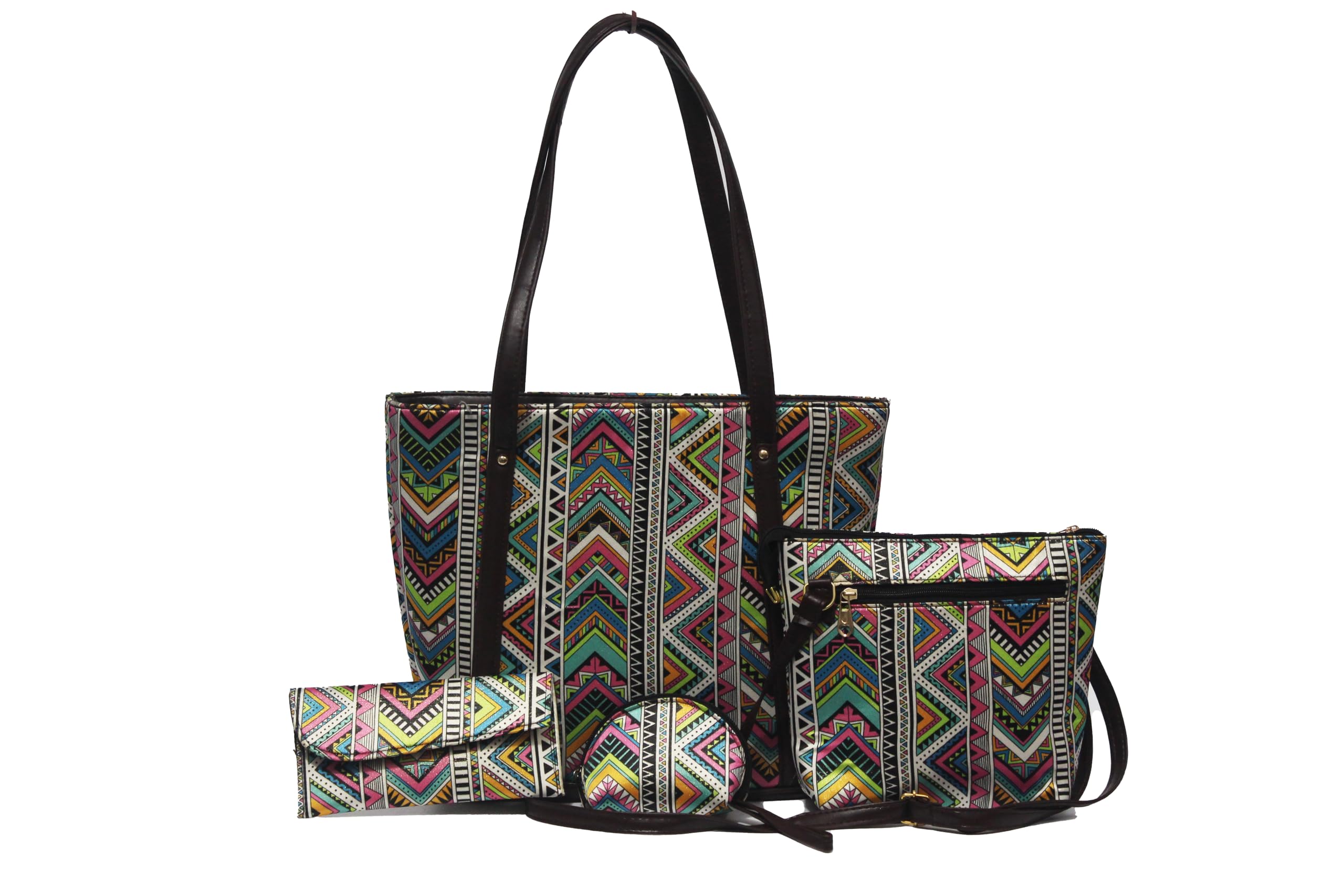 Multicolor Floral Stylish Shoulder & Sling Bag Set for Women – Adjustable Strap, Multiple Compartments, Handcrafted Design – Ideal for College, Office, and Casual Outings – 4-Piece Combo Pack (Pink) (B0DD4KK9VR) Amazon Price History, Amazon Price Tracker