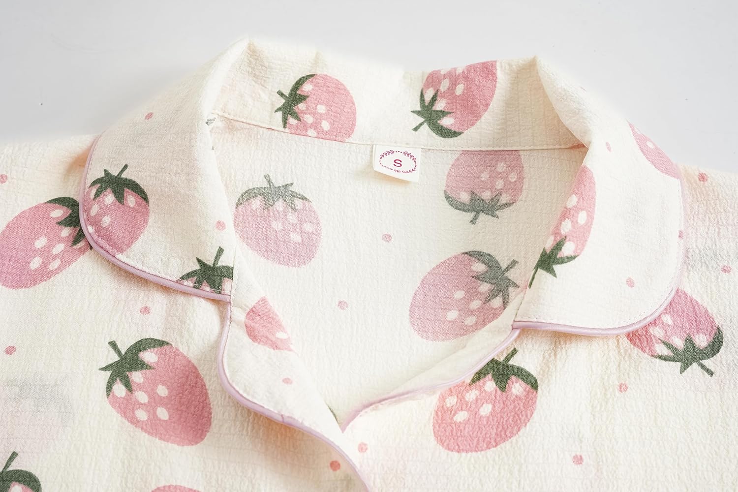 Vopmocld Big Girls Button Down Sleepwear Short Sleeve top & Pants 2PCS Crepe Pajama Sets Soft Lapel Shirt Loungewear - Image 3