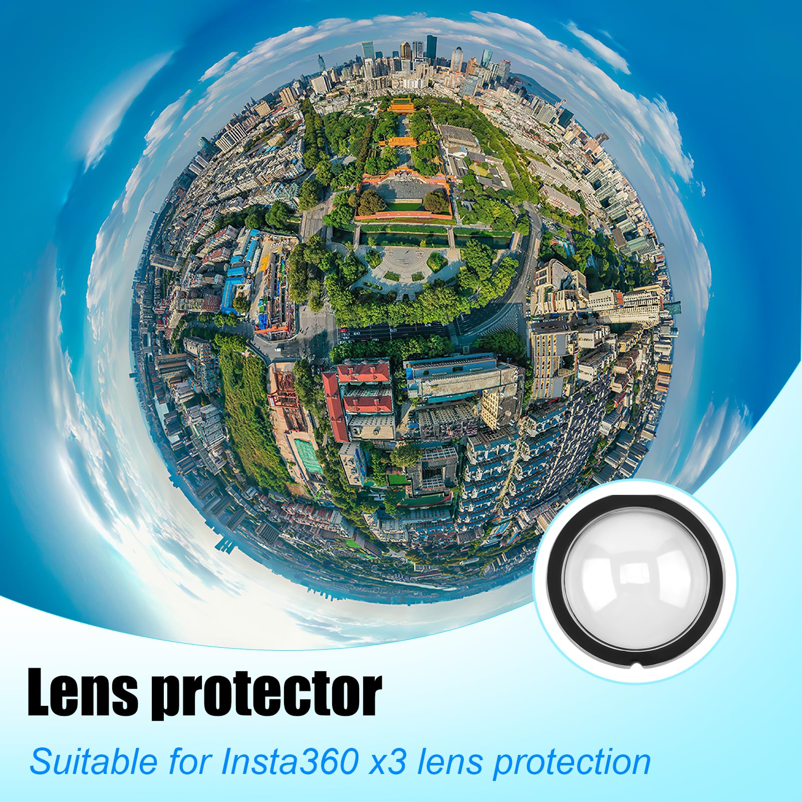 Protezioni Lenti Per Insta360 X3 - Kit 2 Pezzi Anti Graffi E Impermeabili, Facile Installazione - Foto 3