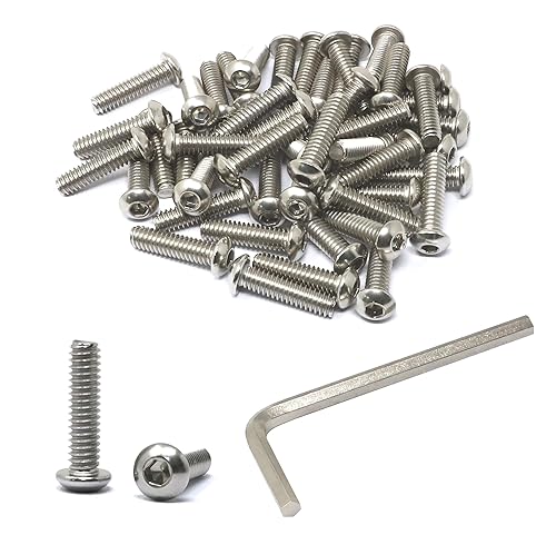 iexcell Kit de tornillos de cabeza hexagonal de acero inoxidable 304 de 14-20 x 1, 50 unidades