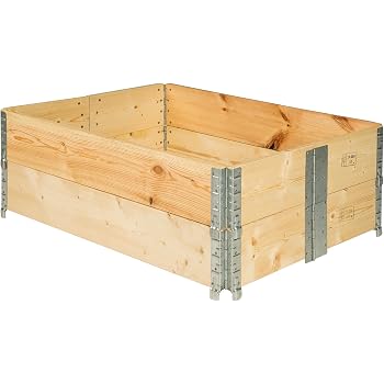 dobar - Bancal de Madera Decorativo (Pino, marrón) para jardín ...