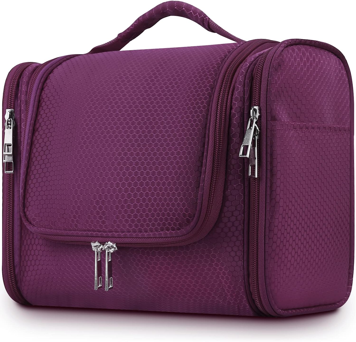 Mossio Travel Toiletry Bag, Grooming Makeup Pouch Perfect for Travel/Daily Use Purple