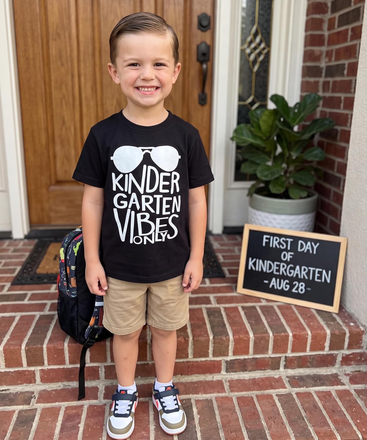Unique Baby Boys Kindergarten Vibes Only Back to School T Shirt