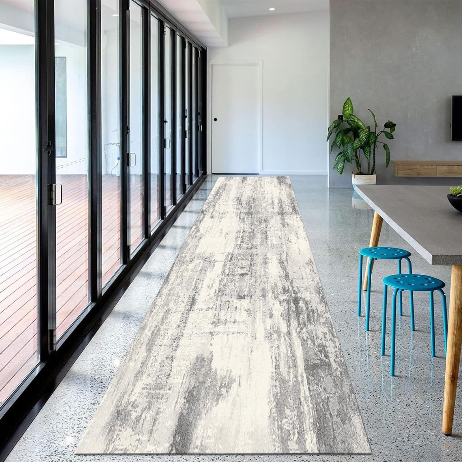 Tapis de couloir antidérapant lavable pour éviter les glissades