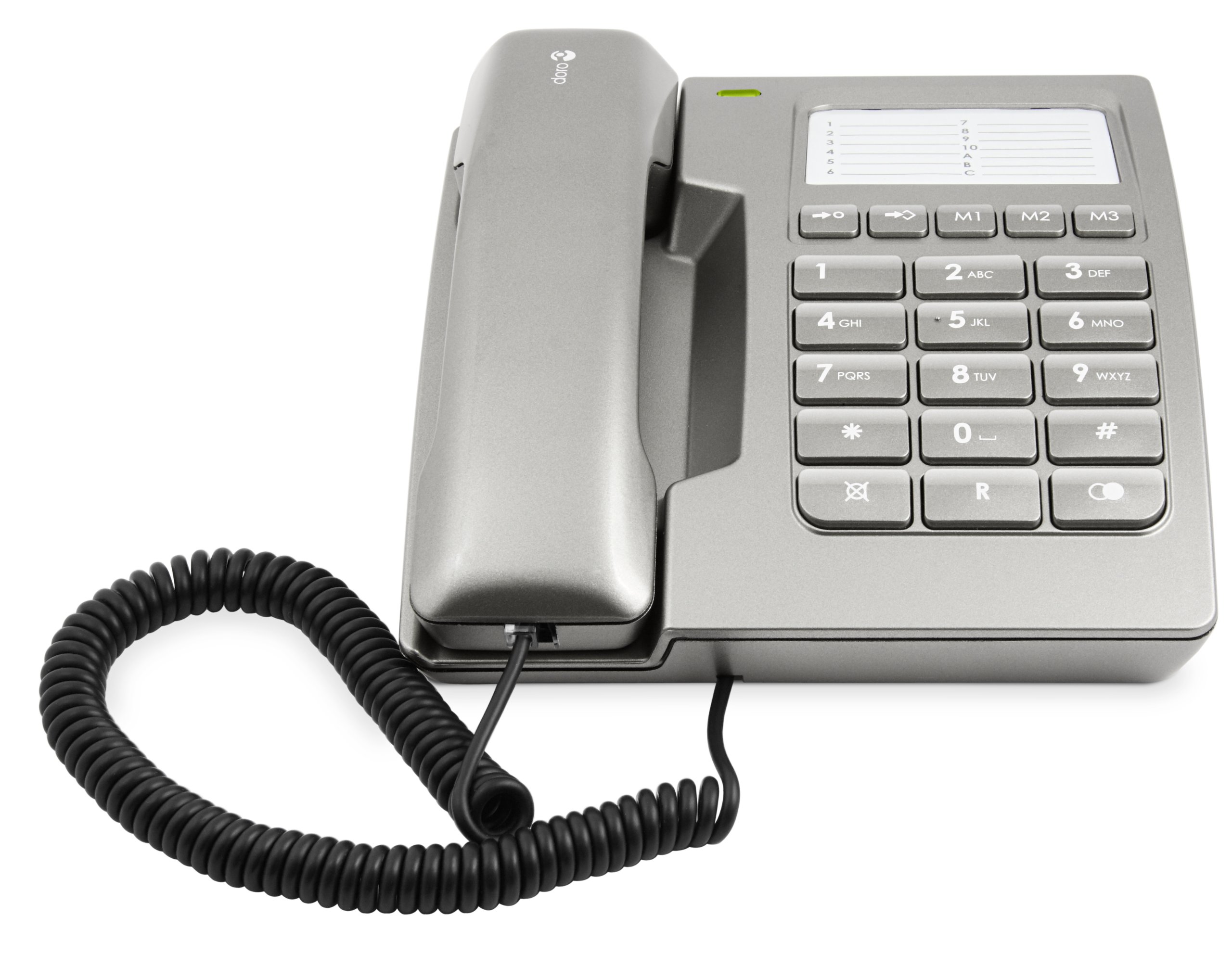 Doro 912c Titan Schnurgebundenes Telefon mit optischen Anrufsignalgeber (LED)