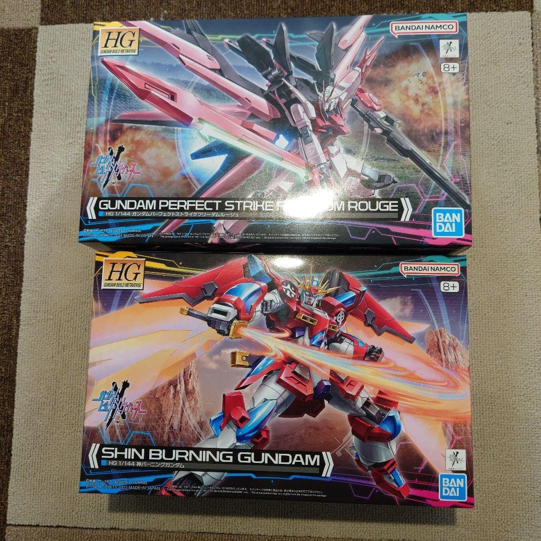 BANDAI - ガンダムパーフェクトストライクフリーダムルージュ 神バーニングガンダム のセット Amazon | HG ガンダムビルドメタバース ガンダムパーフェクト