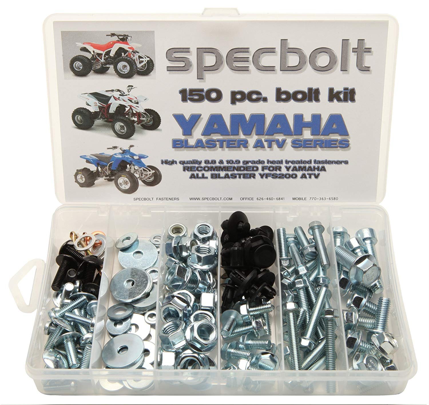 Specbolt Fasteners Brand Bolt Kit: fits Blaster YFS200 Model Series ATV 1988-present (150 pc)