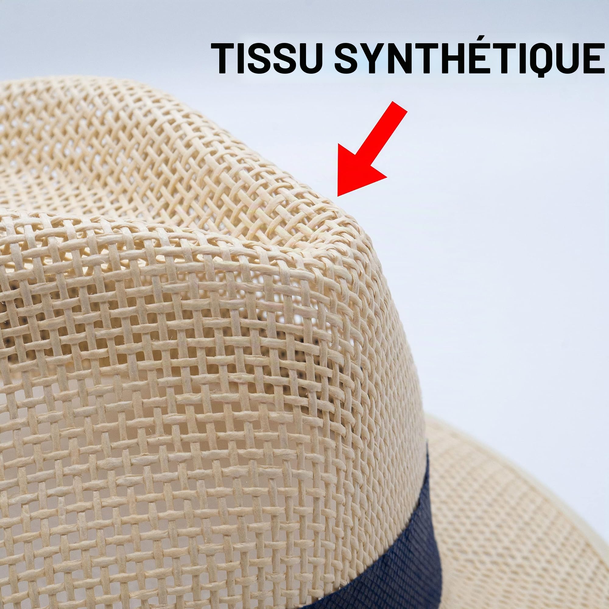 Lot de chapeaux personnalisés avec logo ou phrase – Bonnets en paille pour homme et femme – Un cadeau idéal pour les fêtes ou événements – Modèle Augusta disponible en 2 tons – Ruban de couleur au