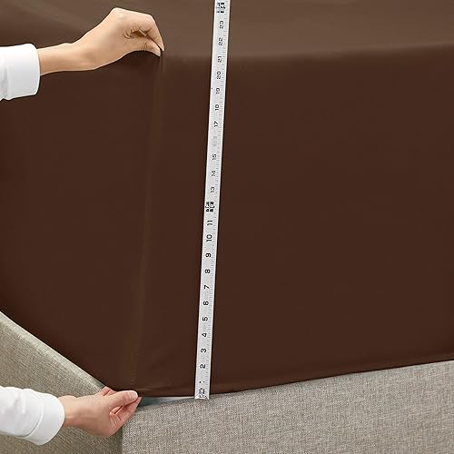 Miniatura 8 de Empyrean - Juego de sábanas bajeras de bolsillo extra profundo de 110 GSM, juego de 6 piezas de bolsillo profundo suave - 60 x 80 pulgadas - Sábanas