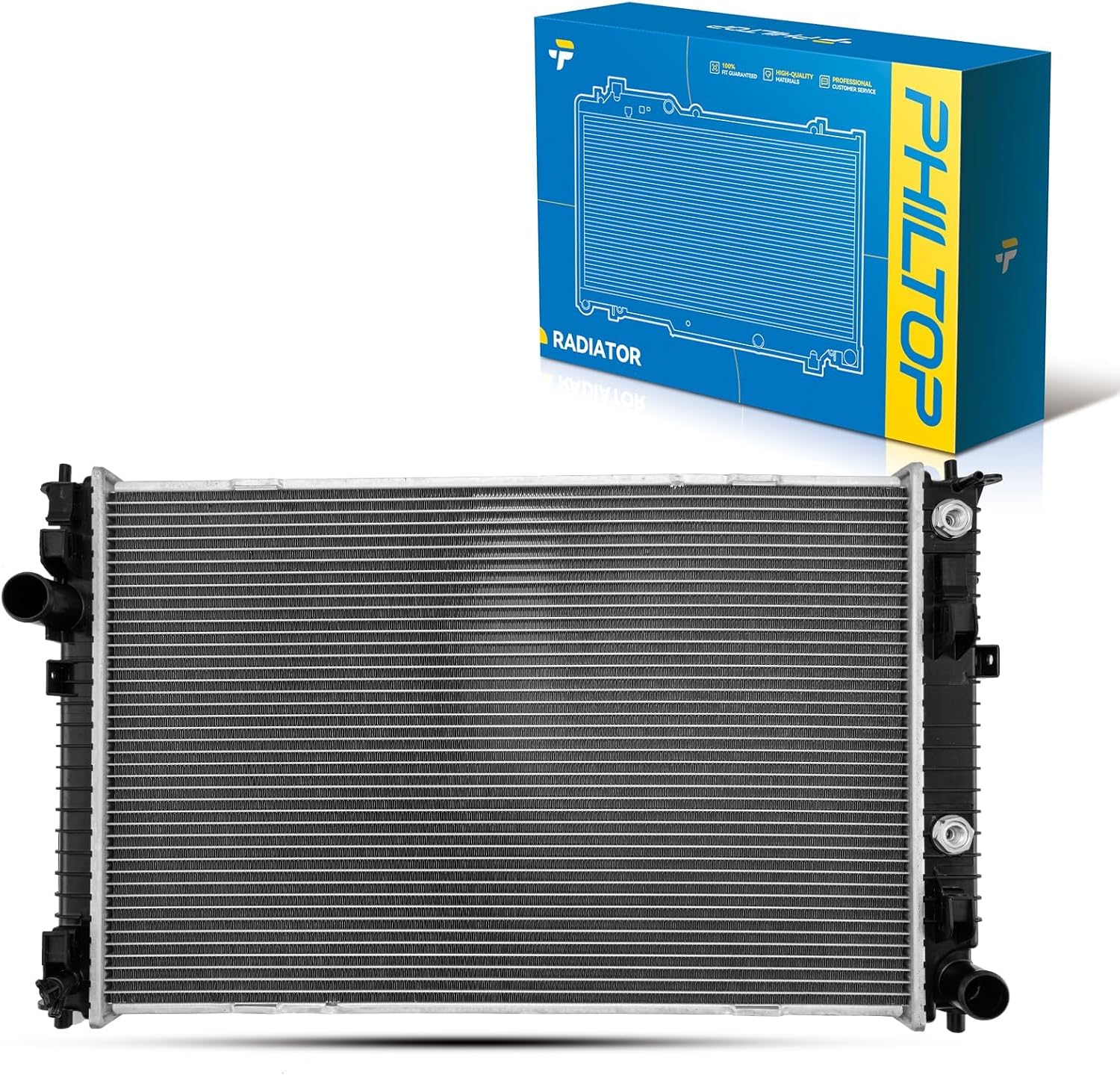PHILTOP Aluminum Radiator Fit for 2010-2012 Fusion 2.5L, 2010-2012 Fusion 3.0L, 2010-2011 Milan 2.5L, 2010-2011 Milan 3.0L CU13126