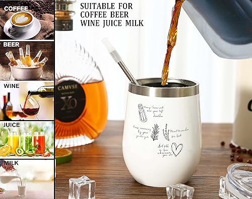 Vista 41 de GEANHIL Vaso impreso de doble cara para mujeres, mejores amigos, mejor amiga, mejor amiga, regalo de cumpleaños, Navidad, graduación, despedida