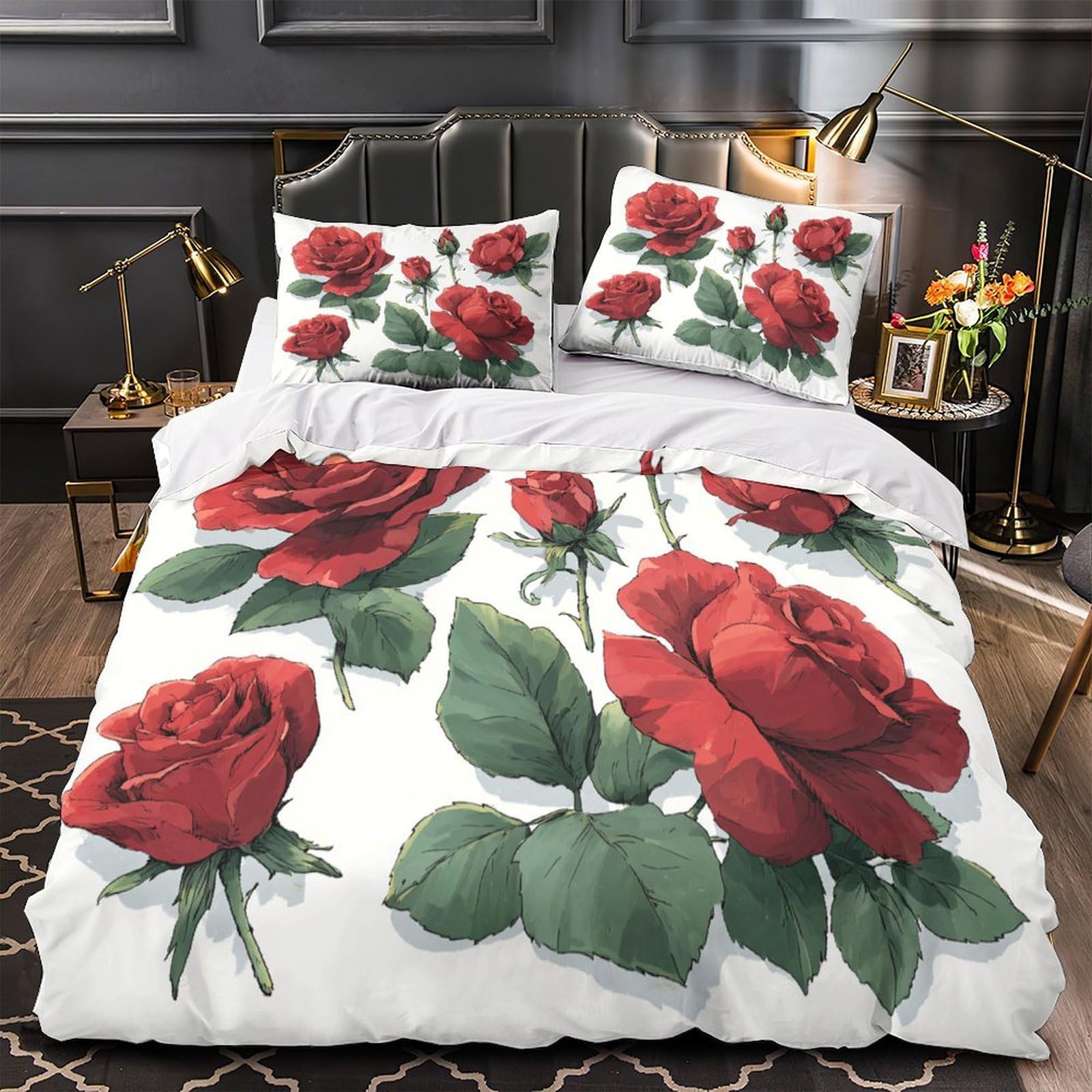 Parure de lit poulpe rouge 3D pour une chambre ambiance marine
