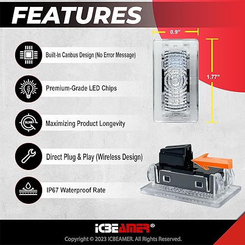 Miniatura 2 de ICBEAMER Kit de luces LED interiores Tesla ultrabrillante, fácil de enchufar, con una herramienta de extracción de paneles. Se adapta al modelo 3,