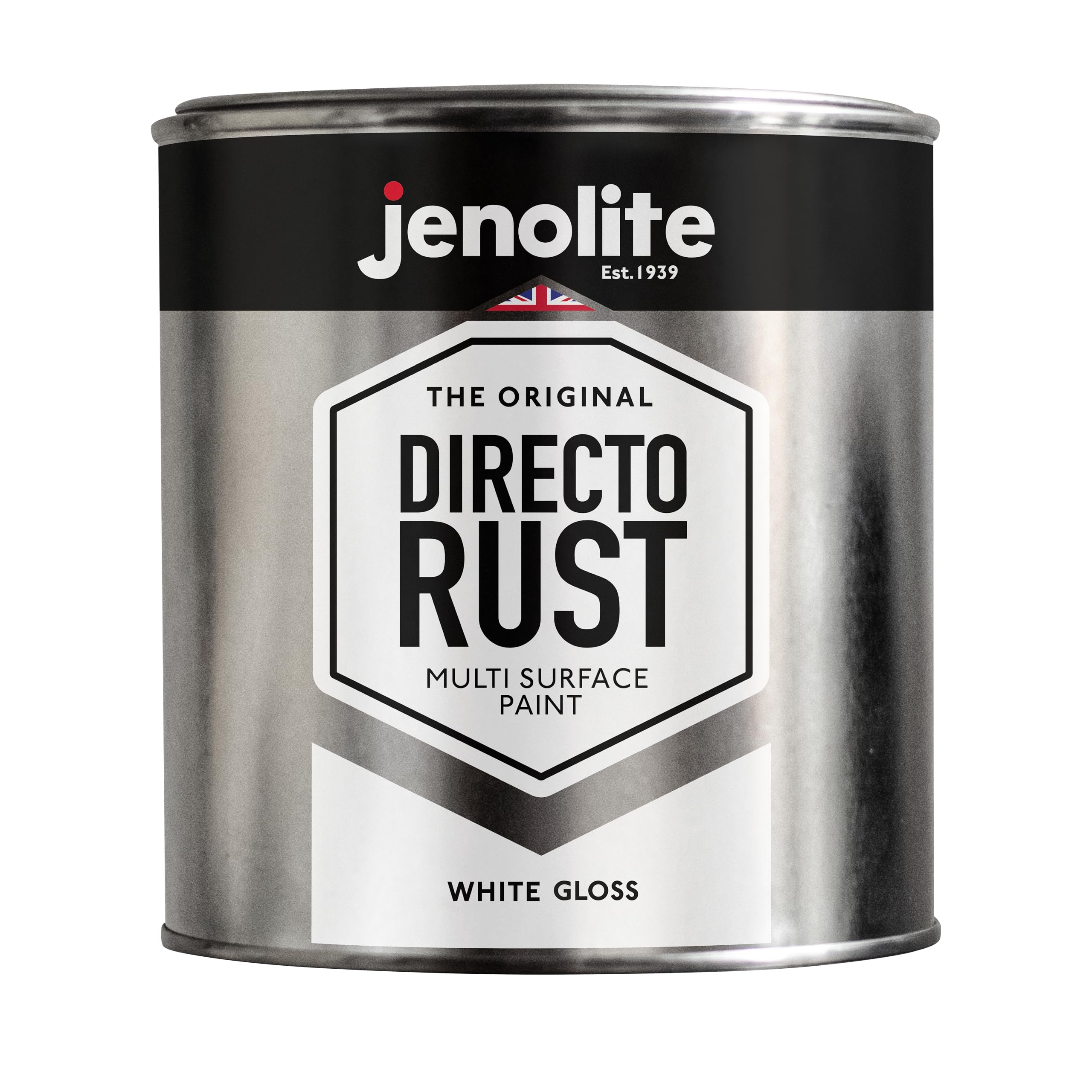 Jenolite Directorust White Gloss 1 Litre Multi Surface Paint