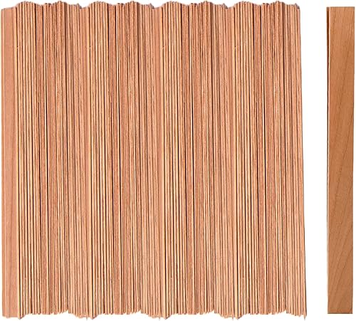 350 mechas de vela de madera de cerezo sin humo, llama de larga duración, se queman fácilmente, núcleos de vela naturales (sin soporte de metal)