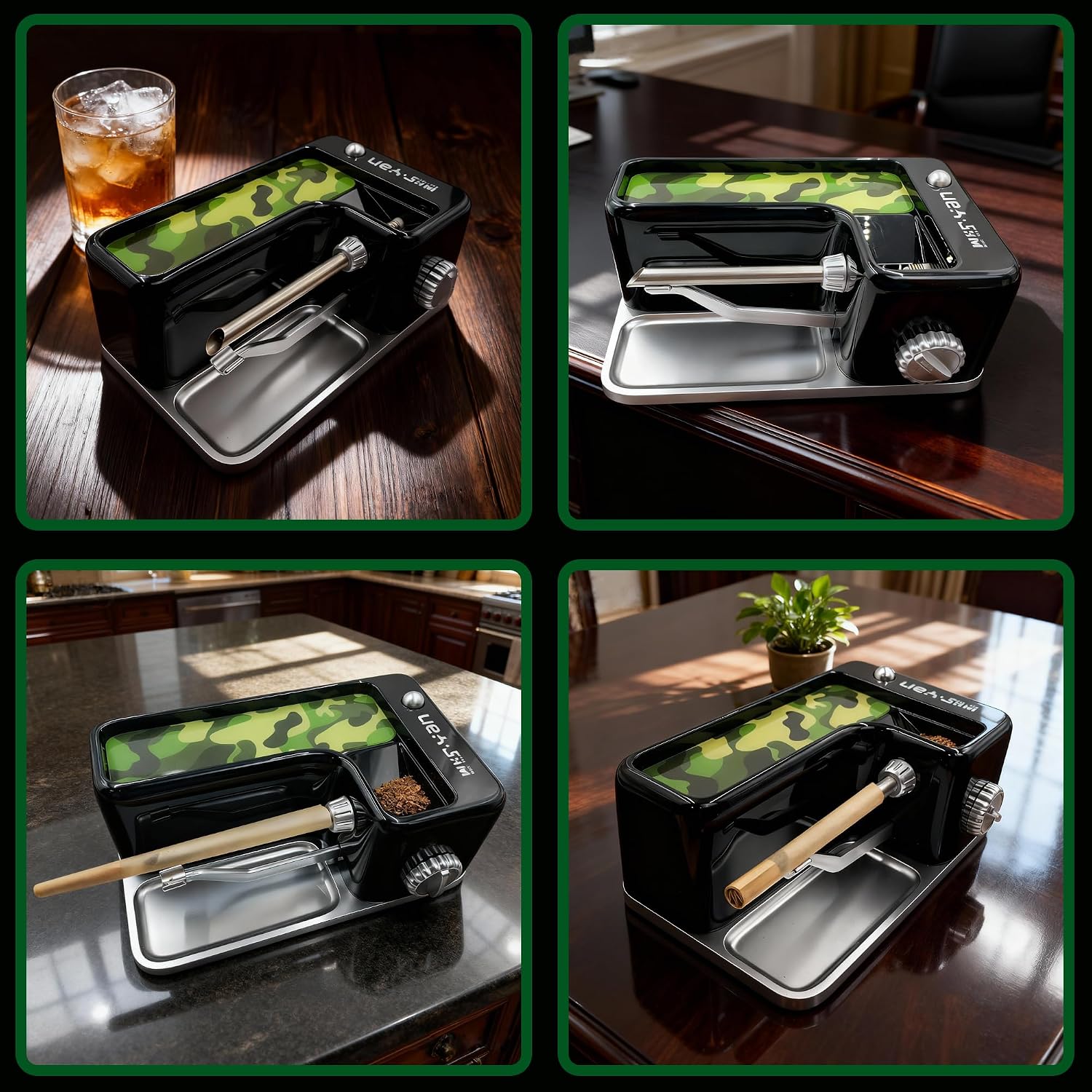 Cigarette Rolling Machine, Electric Pre-Roll Cone, USB-C/Battery | Automatic Electric Rolling Machine for All Size Cones & Cigarette Tubes, Portable, Dual Power, with Fast Rolling
