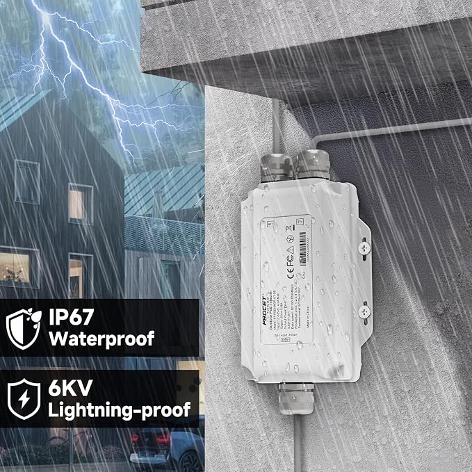 Inyector PoE Gigabit 30W Exterior IEEE 802.3at PROCET miniatura 4