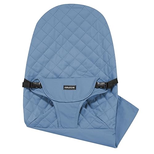 Asiento de tela para gorila - Funda para bebé Bjorn Bouncer Balance Soft & Bliss, 100% algodón, agradable a la piel, lavable a máquina, azul