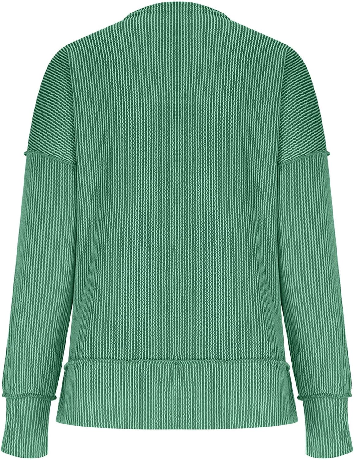 Womens Long Sleeve Tunic Top Striped Crewneck Shirts Dressy Casual Loose Fit Side Slit Blouses Fall Clothes Outfits