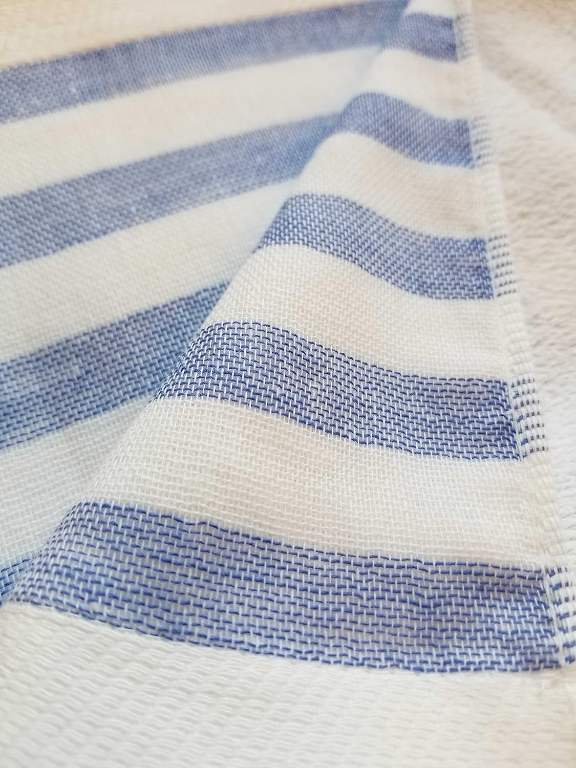 IPPINKA Japanese Towel - Ultra Soft and Quick-Drying - Stripes - Navy Blue - Set of 3 Towels