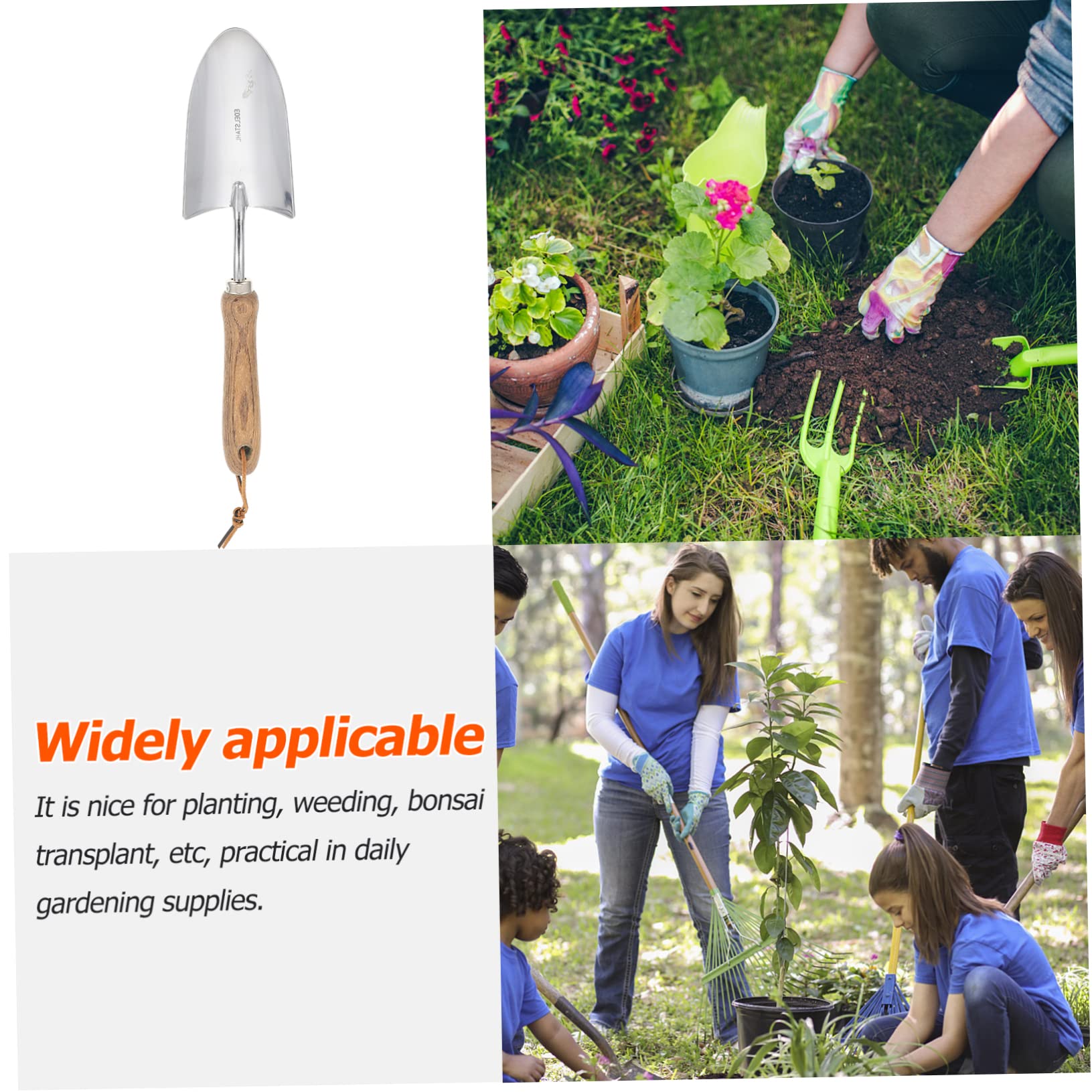 Toddmomy 2 Stück Gartenschaufel Gartengeräte Anlage Gartenwerkzeuge Gartenhandwerkzeuge Handwerkzeuge für Gartenarbeit Gartenkellen Hochleistungs-Gartenhandkelle Garten Kellen
