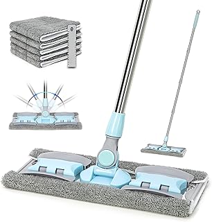 VAIIGO 360° Rotating Microfiber Dust Mop, Ha...,
