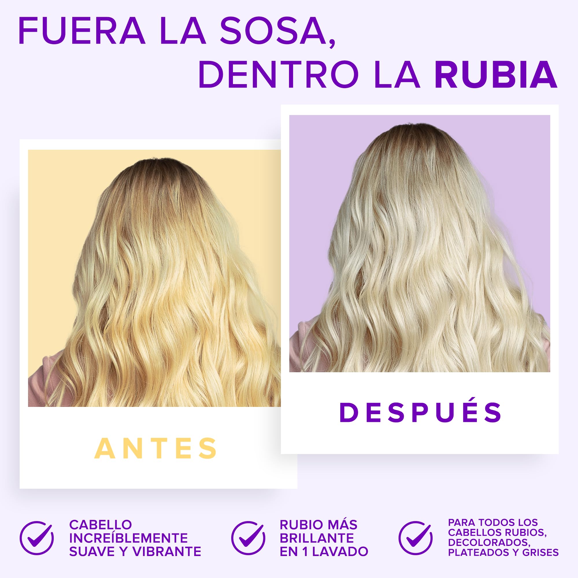 NYK1 Set de Champú y Acondicionador Violeta NO MORE BRASS | 500ml x2
