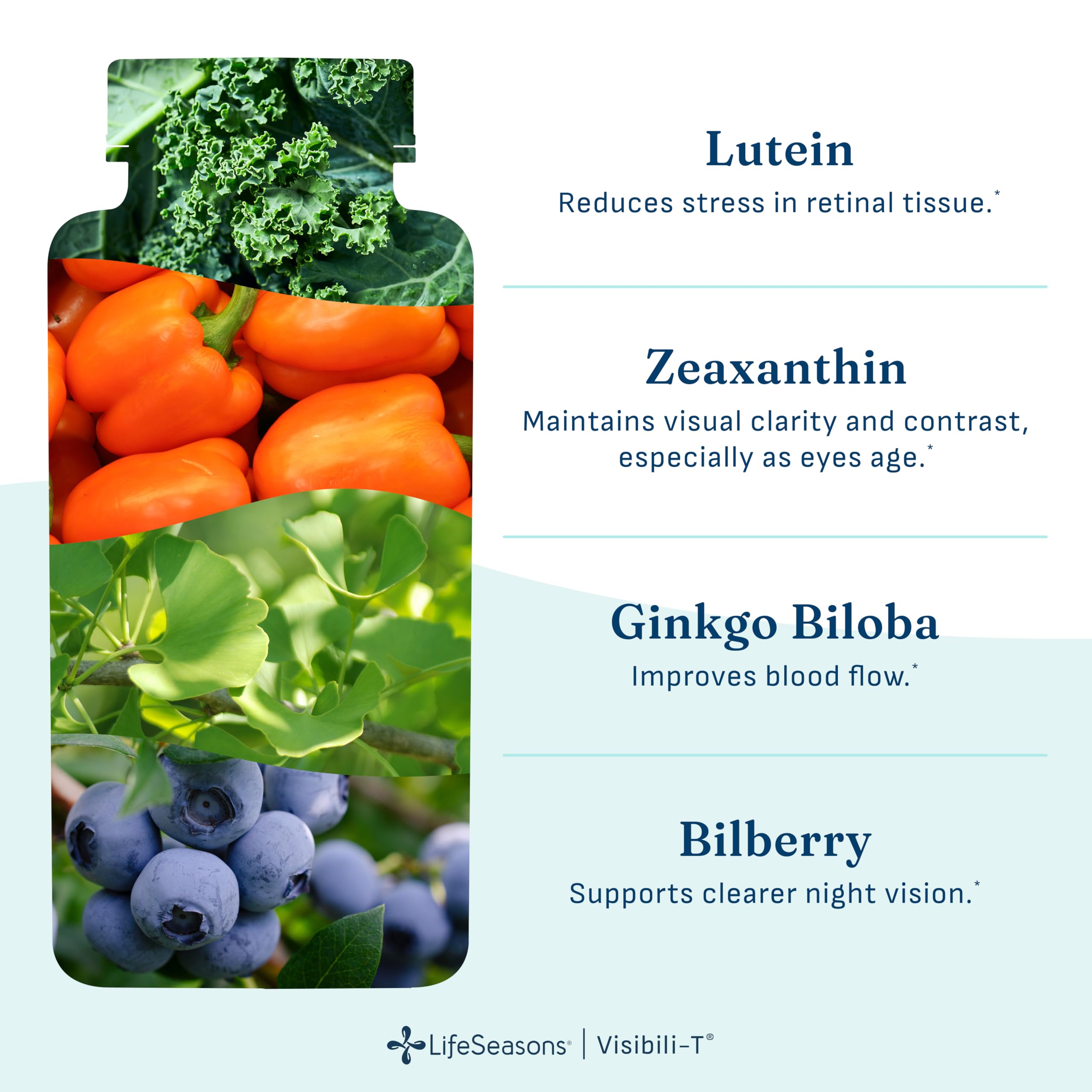 Visibili-T - Vitamin Supplement for Eye Health & Vision Support - Carrot Root, Chromium, Bilberry, Ginkgo Biloba, Grape Seed Extract, Lycopene, Vitamin A, Lutein & Zeaxanthin - 60 Capsules — Amazon image 4