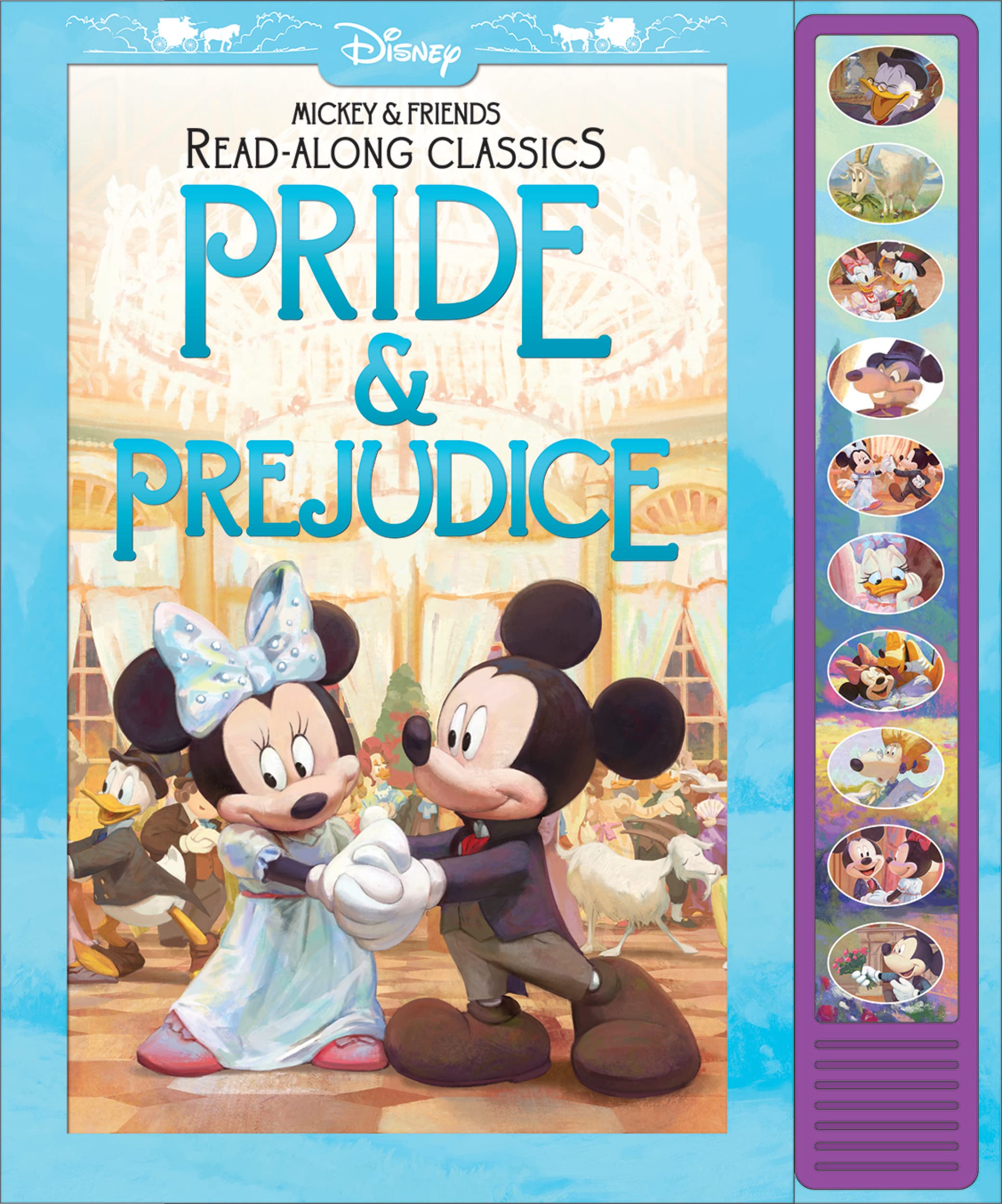 Disney Mickey Mouse and Minnie Mouse Read-Along Classics - Pride & Prejudice Interactive Sound Book - Press Buttons to Hear Story Read Aloud - PI Kids