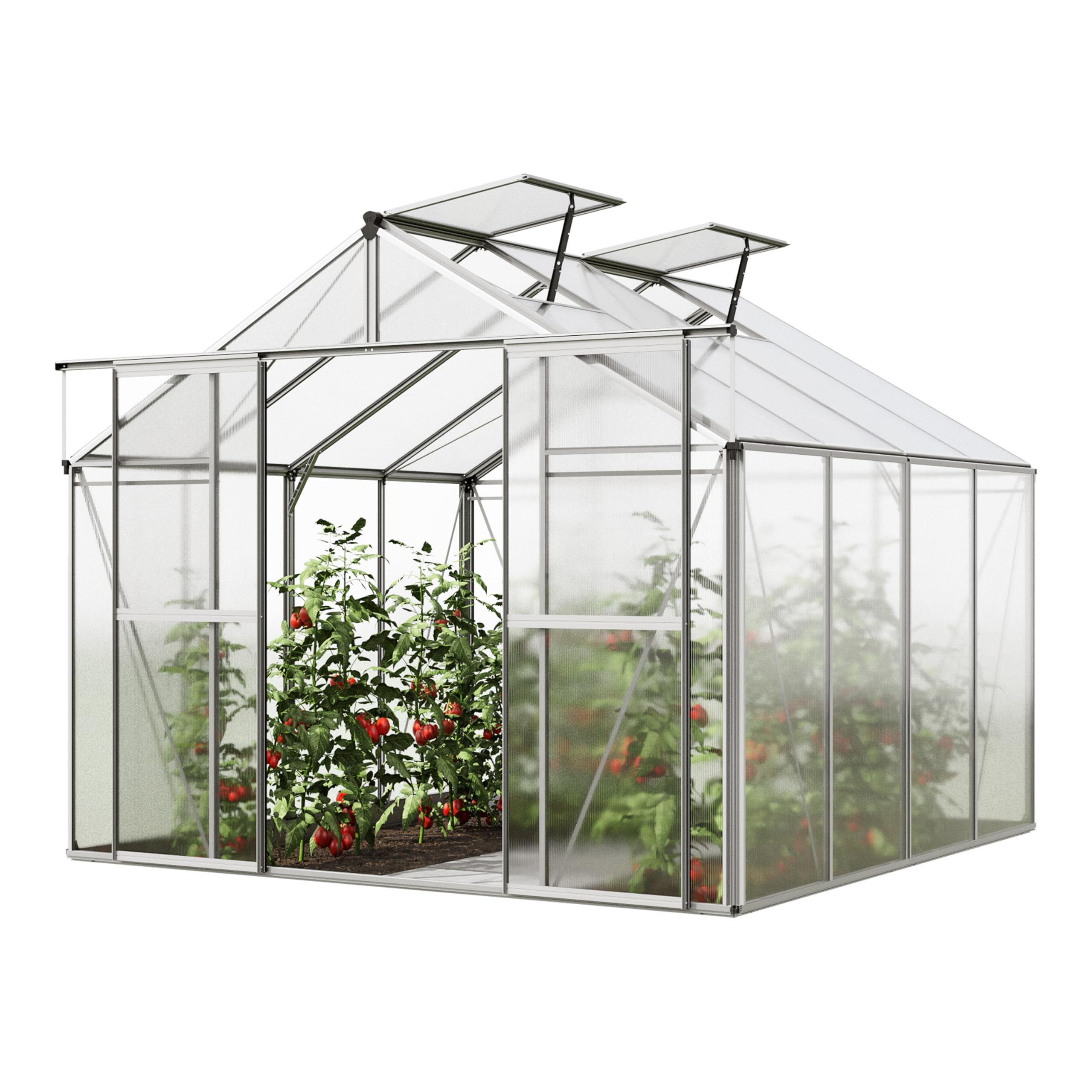 GFP Serra Orchidee 4 costruzione in alluminio 256 x 256 cm lastre di policarbonato
