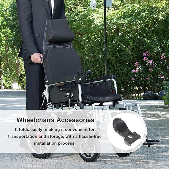 Electric Wheelchair Folding backrest Plastic Parts 2pcs Replacement Accessory Easy Installation for Senior Power Wheelchair