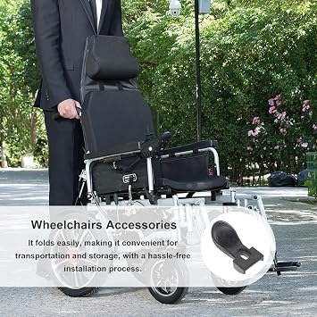 Electric Wheelchair Folding backrest Plastic Parts 2pcs Replacement Accessory Easy Installation for Senior Power Wheelchair