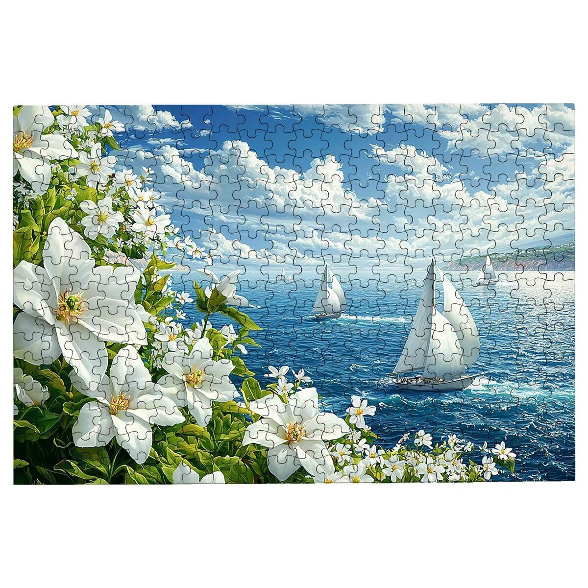 5000 sztuk puzzli dla dorosłych, puzzle kwiatowe dla dorosłych, 5000 sztuk, łamigłówka dla całej rodziny, klasyczne drewniane układanki odpowiednie do dekoracji wnętrz, prezenty -3549