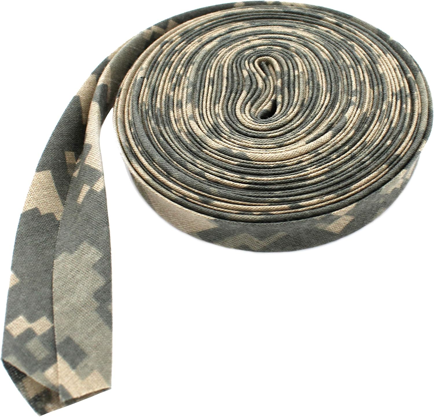 Double-fold Bias Tape 1/2" Wide ~ Poly Cotton (5 Yards, Camouflage)