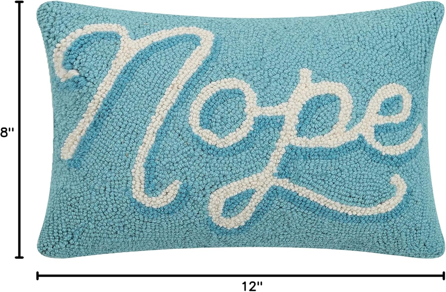 Peking Handicraft 30JES1475C12OB Nope Hook Pillow, 12-inch Long, Wool and Cotton - Image 2