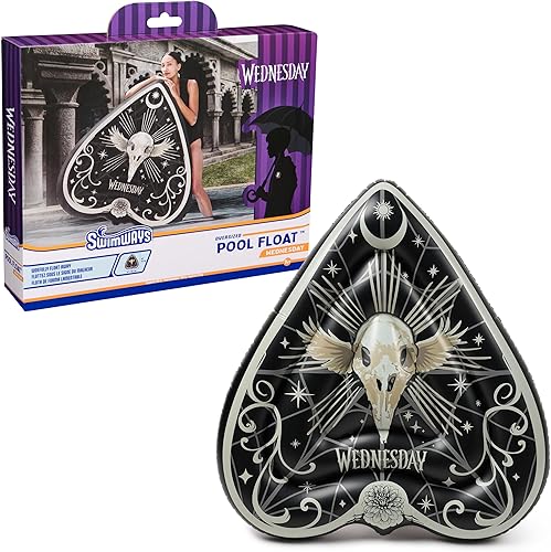 Swimways Wednesday Swim Tube Pool Float, Inflatable Pool Floats & Kids Pool Toys, Swimming Pool Accessories & Beach Essentials for Teens Aged 14 & Up